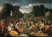 'The Jews Gathering the Manna in the Desert Poussin
